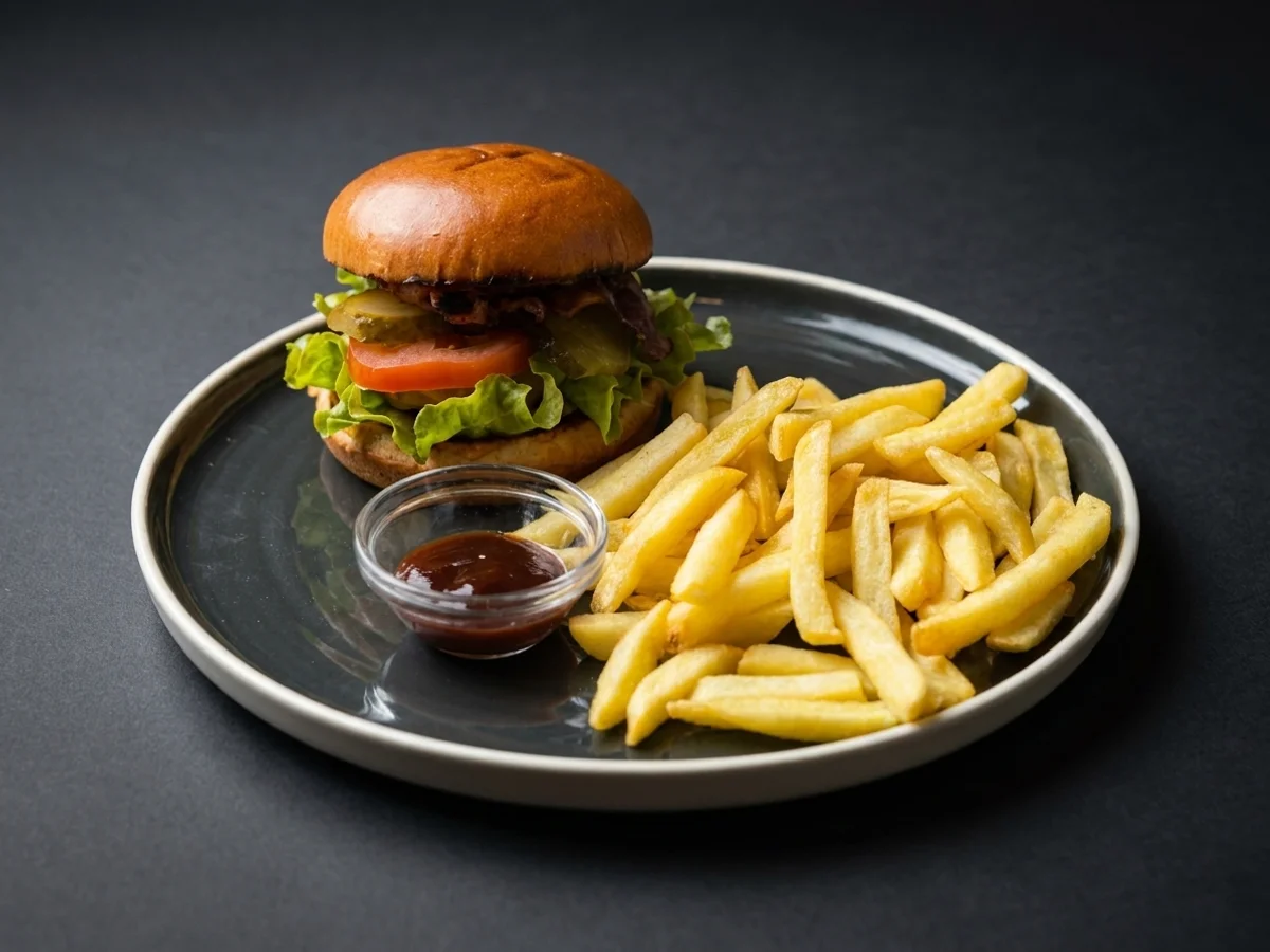 Burger Alla Grande cu Cartofi Pai